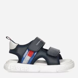 Sandały dziecięce Tommy Hilfiger Flag Velcro Sandal T1B2-32900-1355800- 27 Blue (8052578176672_PL) - Buty dla chłopców - miniaturka - grafika 1