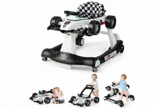 CHODZIK DLA DZIECI Z REGULACJĄ WYSOKOŚCI 4w1 BIAŁY - Chodziki - miniaturka - grafika 1