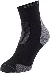 Skarpetki damskie - Odlo Ceramicool Stabilizer Socks Quarter, black EU 39-41 2021 Skarpety do biegania 763730-15000-39-41 - grafika 1