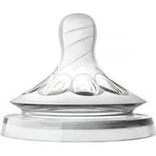 Smoczki do butelek - Philips PHILIPS Smoczek 0m+ ""First Flow"" od pierwszego dnia życia NATURAL 2szt. SCF040/27 - miniaturka - grafika 1