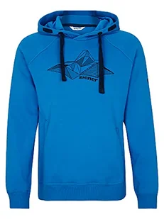Ziener Damska bluza z kapturem Janita | modna, góra, bawełna organiczna niebieski Persian Blue 42 - Bluzy damskie - miniaturka - grafika 1