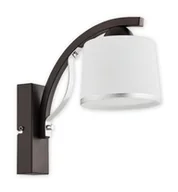 Lampy ścienne - Lemir Kinkiet Astred 1x60W E27 Chrom/rdza wenge O2280 K1 RW Lemi - miniaturka - grafika 1