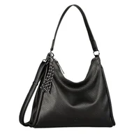 Torebki damskie - TOM TAILOR Denim Finna Hobo Bag damska torba na ramię, średnia, czarny, Mittelgroß - miniaturka - grafika 1