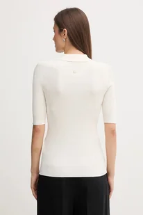 Joop! polo damski kolor beżowy 30047483 - Koszulki i topy damskie - miniaturka - grafika 1