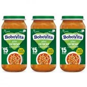 Dania dla dzieci - BoboVita Gulasz drobiowy z pieczarkami i ziemniaczkami po 15. miesiącu zestaw 3 x 250 g - miniaturka - grafika 1