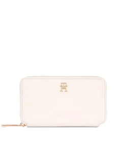Tommy Hilfiger Duży Portfel Damski Iconic Tommy Large Za AW0AW16009 Écru - Portfele - miniaturka - grafika 1