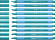 Długopisy - Schneider 152234 Slider Edge pastelowe długopisy XB (trójkątne długopisy o szerokości kreski XB) 10 sztuk, ocean, 12 sztuk (1 opakowanie) - miniaturka - grafika 1