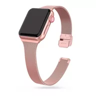 Akcesoria do smartwatchy - Tech-Protect Bransoleta Thin Milanese do Apple Watch 4 / 5 / 6 / 7 / SE (38 / 40 / 41 mm) Rose Gold - miniaturka - grafika 1