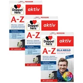 Witaminy i minerały - 3x Doppelherz® aktiv A-Z Dla Niego, 3x30 tabletek ZESTAW - miniaturka - grafika 1