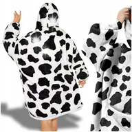 Bluzy damskie - KOCO BLUZA OVERSIZE DŁUGA CIEPŁA KOC BLUZA DAMSKA Z KAPTUREM DZIEŃ KOBIET - Empik - miniaturka - grafika 1