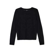 Swetry damskie - Cropp - Czarna bluzka z dzianiny - Czarny - miniaturka - grafika 1