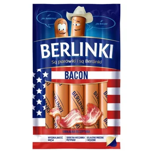 Berlinki Bacon 250G - Pasztet i przetwory mięsne - miniaturka - grafika 1