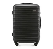 Walizki - Średnia walizka z ABS-u z żebrowaniem - miniaturka - grafika 1