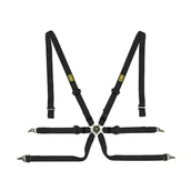 Pasy bezpieczeństwa - Pasy bezpieczeństwa 6 - punktowe OMP ONE Pull Down czarne - miniaturka - grafika 1
