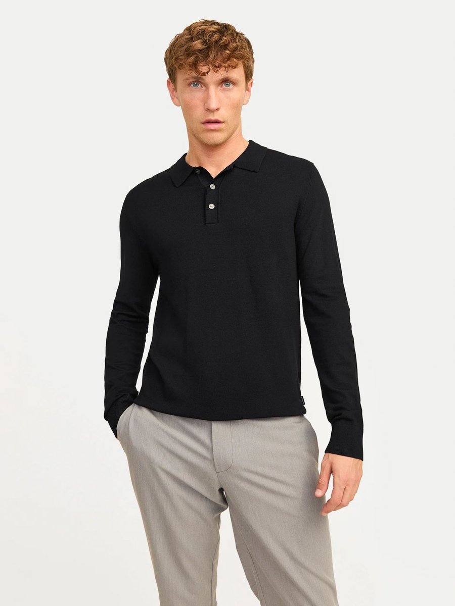 maglie uomo jack and jones premium 12259650 william polo black onyx