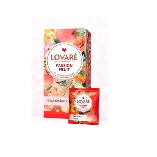 LOVARE Herbata w Torebkach PASSION FRUIT  Czarna z Dodatkiem Marakui  48G - Herbata - miniaturka - grafika 1