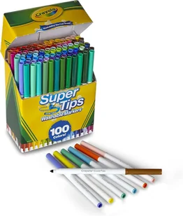 CRAYOLA SUPERTIPS MARKERY PISAKI ZMYWALNE 100 szt - Przybory szkolne - miniaturka - grafika 1