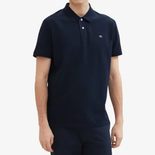 Koszulka Męska Polo Tom Tailor Bawełniana Polówka Granatowa 1027713-10668 - Koszulki męskie - miniaturka - grafika 1