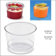 Naczynia i sztućce jednorazowe - Kubek fingerfood 180ml śr.7,5 cm 30szt $ - miniaturka - grafika 1