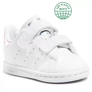 Adidas Buty Stan Smith Cf I FX7537 Ftwwht/Ftwwht/Silvmt - Buty dla chłopców - miniaturka - grafika 1