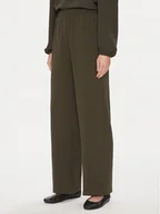 Spodnie damskie - Vero Moda Spodnie materiałowe 10302548 Szary Loose Fit - miniaturka - grafika 1