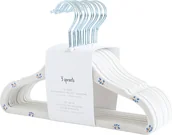 Szafy i szafki dla dzieci - Wieszaki na ubrania dziecięce Blueberry kremowe welurowe 15 szt. - miniaturka - grafika 1