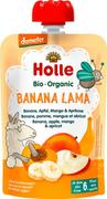 Desery dla dzieci - Holle Mus dla niemowląt Bananowa Lama, Banan, Jabłko, Mango i Marakuja (od 6 miesiąca) 100g - miniaturka - grafika 1