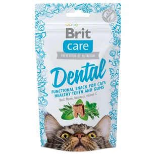 Brit Care Kot Care Cat Snack Dental 50g - Przysmaki dla kotów - miniaturka - grafika 2