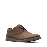 Półbuty męskie - Clarks Atticus LT Lo Gore-Tex [dark brown nubuck] - rozmiar 41 - miniaturka - grafika 1