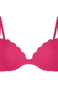 Hunkemöller Scallop biustonosz bikini z wkładkami i fiszbinami Różowy - Stroje kąpielowe - miniaturka - grafika 1