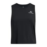 Koszulki sportowe damskie - Top treningowy damski Under Armour Rush Energy Crop Tank - miniaturka - grafika 1