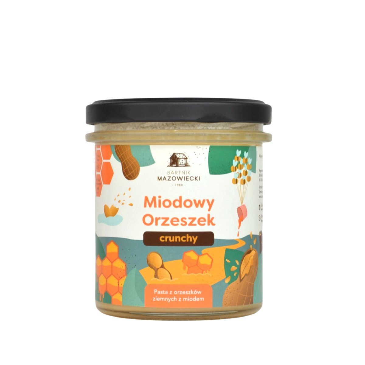 Miodowy orzeszek crunchy - pasta orzechowa z miodem / Bartnik Mazowiecki
