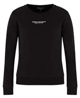Bluzy damskie - Armani Exchange Bluza damska, czarny, XS - miniaturka - grafika 1