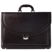 Teczki i aktówki - Teczka męska skórzana KEMER B 580/BY Brązowa - miniaturka - grafika 1