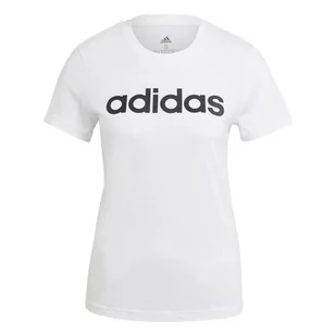 Koszulka damska adidas ESSENTIALS SLIM LOGO biała GL0768-XL - Koszulki i topy damskie - miniaturka - grafika 1