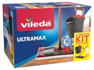 Vileda Zestaw Ultramax, mop z wiadrem - Miotły, szufle, mopy - miniaturka - grafika 1