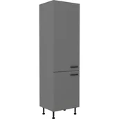 Szafki kuchenne - Szafka Dolna Wysoka Słupek 60 DK-210 2F Nessa Stolarz Lempert Antracyt - miniaturka - grafika 1