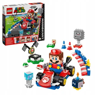 LEGO SUPER MARIO - Samochód Auto Figurka Mario i Standard Kart ZESTAW LEGO PREZENT DLA CHŁOPCA DZIECI - Klocki - miniaturka - grafika 1