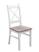 Krzesła - Krzesło Krzyżak K1G - Biały/San Remo | Lakier/Lakier - miniaturka - grafika 1