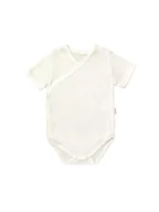 Body dla niemowląt - Niemowlęce body na krótki rękaw kremowe, Nicol r.62 - miniaturka - grafika 1
