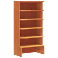 Szafki na buty - vidaXL Stojak na buty wosk brązowy 52x30x104 cm lite drewno sosnowe - miniaturka - grafika 1