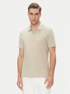 Calvin Klein Polo LV04LC239G Beżowy Regular Fit - Koszulki męskie - miniaturka - grafika 1