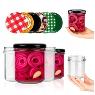 Pojemniki kuchenne - 15x SŁOIKI NA DŻEM MIÓD MIĘSO PASZTET 350ml SŁOIKI SZKLANE NA GRZYBY OGÓRKI - miniaturka - grafika 1