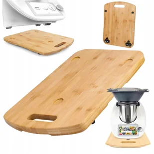 PODKŁADKA ŚLIZGOWA POD THERMOMIX TM5 TM6 BAMBUSOWA 28X36 CM Z KÓŁKAMI - Akcesoria i części AGD PODKŁADKA ŚLIZGOWA POD THERMOMIX TM5 TM6 BAMBUSOWA 28X36 CM Z KÓŁKAMI - Akcesoria i części AGD - miniaturka - grafika 1