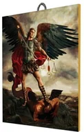 Ikony i obrazy sakralne - Archanioł Michał - nowoczesny design, obraz ceramiczny - miniaturka - grafika 1