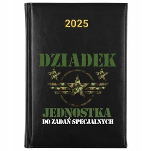 KALENDARZ DZIENNY CZARNY TEMINARZ A5 2025 PLANER PREZENT DZIEŃ DZIADKA WZ - Notesy i bloczki - miniaturka - grafika 1