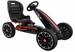 Gokart na pedały na licencji Abarth Czarny - Jeździki dla dzieci - miniaturka - grafika 1