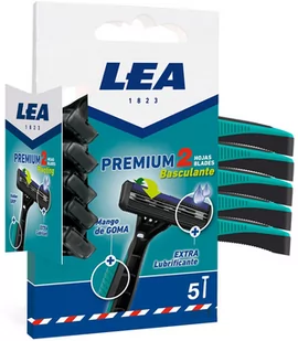 Zestaw jednorazowych maszynek do golenia Lea Premium 2 Tilting Blades Disposable Blades Pack 5 Units (8410737001898) - Maszynki do golenia i wkłady - miniaturka - grafika 1