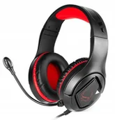 Słuchawki - REAL-EL GDX-7590, black-red - miniaturka - grafika 1