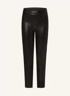 Guess Legginsy New Priscilla Z Imitacji Skóry schwarz - Legginsy - miniaturka - grafika 1